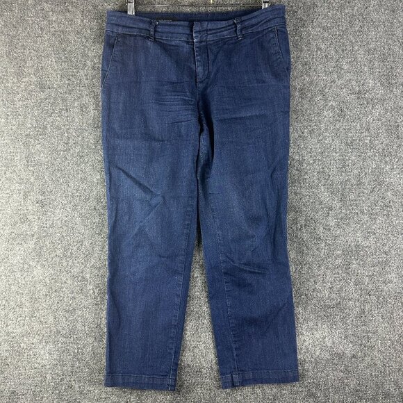 Kut From The Kloth Jeans Womens 8 Taylor Crop Trouser Cotton Stretch Pockets - Picture 1 of 9